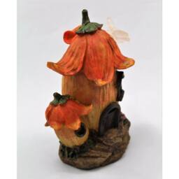 Havendro Garden Fairy Mushroom House Solar Ornament Decorative Gift in Orange - Size: 0.6m2 - thumbnail 4