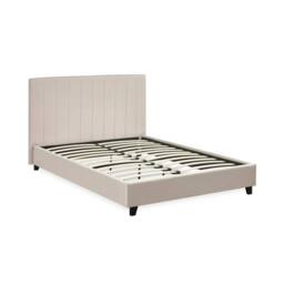 Cheshire Hazel Oatmeal Linen Upholstered Bed Frame - King (150cm) in Beige