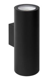 Lucide 'VOLANTIS' Non Dimmable Stylish Outdoor Up Down Wall Spotlight 2xE27 in Black - thumbnail 2