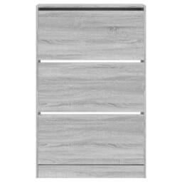 Berkfield Home Shoe Cabinet Grey Sonoma 80x21x125.5 cm Engineered Wood - thumbnail 5