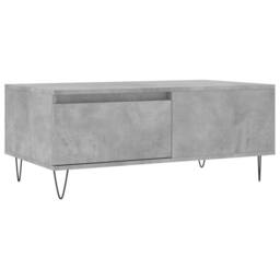 Berkfield Home Modern Coffee Table Concrete Grey 90x50x36.5 cm Engineered Wood - thumbnail 3