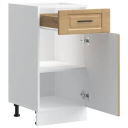 Berkfield Home Kitchen Base Cabinet¬†Porto Artisan Oak Engineered Wood in Brown - thumbnail 5