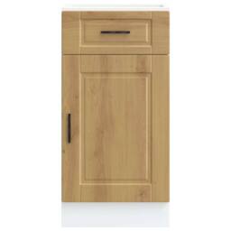 Berkfield Home Kitchen Base Cabinet¬†Porto Artisan Oak Engineered Wood in Brown - thumbnail 4