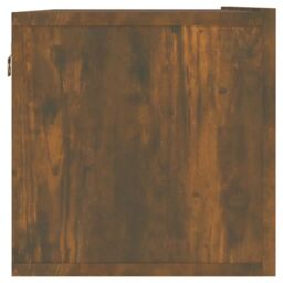 Berkfield Home TV Wall Cabinet Smoked Oak 120x30x30 cm Engineered Wood in Brown - Size: 120 x 30 x 30 cm - thumbnail 6