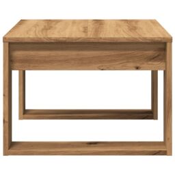 Berkfield Home Side Table Artisan Oak 50x50x35 cm Engineered Wood in Brown - Size: 50 x 50 x 35 cm - thumbnail 5