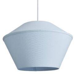 CGC Lighting Celest Pastel Blue Spherical Cotton Fabric 30cm Lampshade in Pale Blue - thumbnail 5