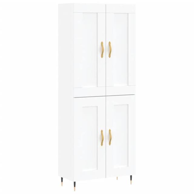 Berkfield Home Highboard White 69.5x34x180 cm Engineered Wood - image 1