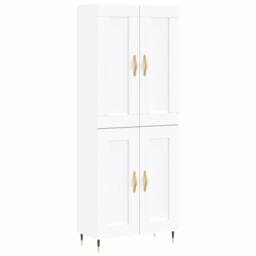 Berkfield Home Highboard White 69.5x34x180 cm Engineered Wood - thumbnail 1