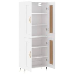 Berkfield Home Highboard White 69.5x34x180 cm Engineered Wood - thumbnail 4