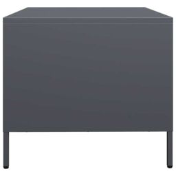 Berkfield Home Coffee Table Anthracite 101.5x50x43.5 cm Cold-rolled Steel in Brown - thumbnail 6