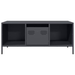 Berkfield Home Coffee Table Anthracite 101.5x50x43.5 cm Cold-rolled Steel in Brown - thumbnail 4