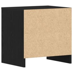 Berkfield Home Bedside Cabinet Black Oak 45x34x44, 5 cm Engineered Wood - thumbnail 8