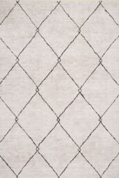Kukoon Beige Grey Trellis Modern Abstract Washable Living Room Area Rug - Size: 240 cm x 330 cm - thumbnail 1