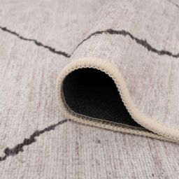 Kukoon Beige Grey Trellis Modern Abstract Washable Living Room Area Rug - Size: 240 cm x 330 cm - thumbnail 6
