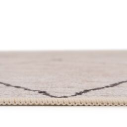 Kukoon Beige Grey Trellis Modern Abstract Washable Living Room Area Rug - Size: 240 cm x 330 cm - thumbnail 4