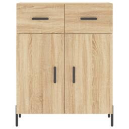 Berkfield Home Sideboard Sonoma Oak 69.5x34x90 cm Engineered Wood in Brown - thumbnail 6