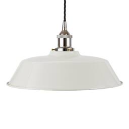 SE Home Pale Grey Chancery Pendant Light - Nickel - Black Twisted - thumbnail 1