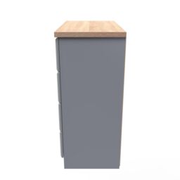 Ready Assembled 2 U Norfolk 4 Drawer Chest (Ready Assembled) in Dark Grey - thumbnail 2
