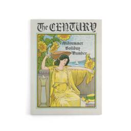 "Artery8 Louis Rhead The Century Midsummer Holiday Issue Cover Canvas Art Print in Yellow - Size: W12"" x H16""" - thumbnail 1