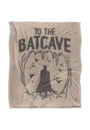 DC Comics Batman The Og Man Cave Blanket 152 x 127 cm in White - thumbnail 1