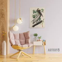 "Artery8 Audubon Birds Of America Pelican Canvas Wall Art Print - Size: W18"" x H24""" - thumbnail 3