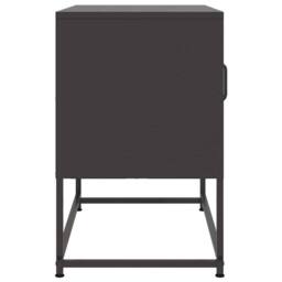 Berkfield Home TV Cabinet Black 68x39x60.5 cm Steel - thumbnail 7