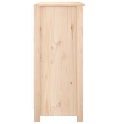 Berkfield Home Sideboard 70x35x80 cm Solid Wood Pine in Light Tan - Size: 70 x 35 x 80 cm - thumbnail 4
