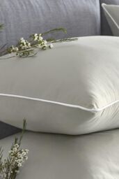 Appletree 'Premium 200TC Plain Dye' Hotel Quality 100% Percale Cotton Duvet Cover Set in Silver - Size: Single - thumbnail 2