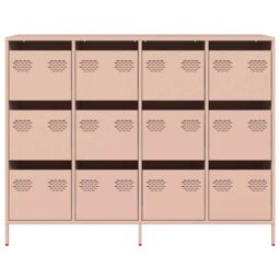 Berkfield Home Sideboard Pink 135x39x103.5 cm Cold-rolled Steel - thumbnail 5