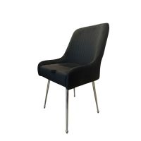 HOME LUXE INTERIOR Set of 2 Marco Dining Chair Brushed Velvet Black - thumbnail 9