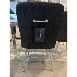 HOME LUXE INTERIOR Set of 2 Marco Dining Chair Brushed Velvet Black - thumbnail 5