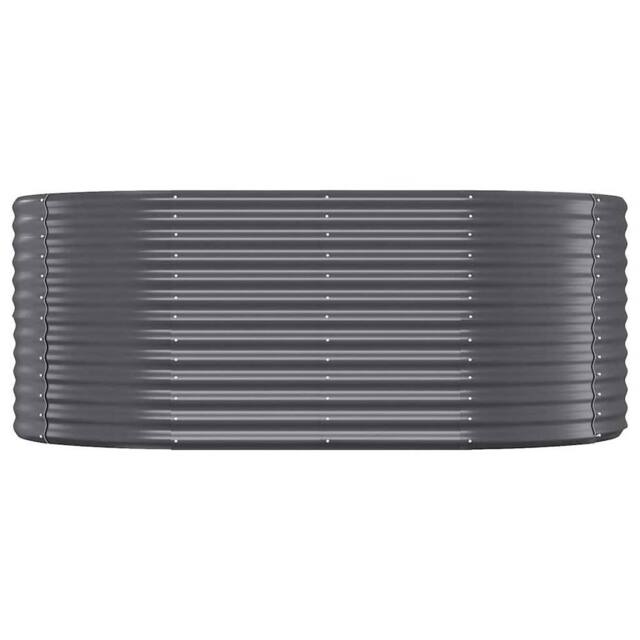 Berkfield Home Garden Raised Bed Powder-coated Steel 175x100x68 cm Anthracite in Dark Grey - Size: 175 x 100 x 68 cm - image 1