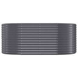 Berkfield Home Garden Raised Bed Powder-coated Steel 175x100x68 cm Anthracite in Dark Grey - Size: 175 x 100 x 68 cm