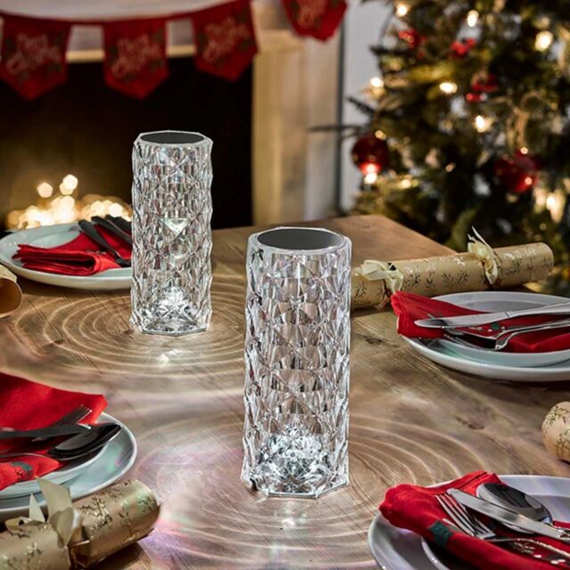 mysmartbuy Faceted Candle Touch Control Lamp - USB Rechargeable Portable Dimmable & Colour Changing Indoor Home Light - H22.5 x 9cm Diameter - image 1