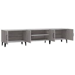 Berkfield Home TV Cabinet Grey Sonoma 180x31.5x40 cm Engineered Wood - thumbnail 7