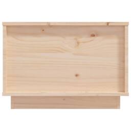 Berkfield Home Beautiful Coffee Table 40x50x35 cm Solid Wood Pine in Natural - Size: 40 x 50 x 35 cm - thumbnail 7