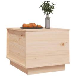 Berkfield Home Beautiful Coffee Table 40x50x35 cm Solid Wood Pine in Natural - Size: 40 x 50 x 35 cm - thumbnail 4