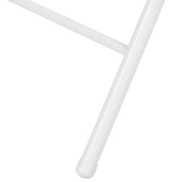 Wyld and Coco Set of 4 Folding Chairs Light Grey Padded Seats White Powder Coat - thumbnail 9