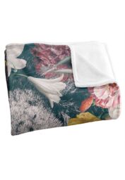 Reinders Floral White Lion Silky Touch Super Soft Throw Blanket 152 X 127 cm - thumbnail 3