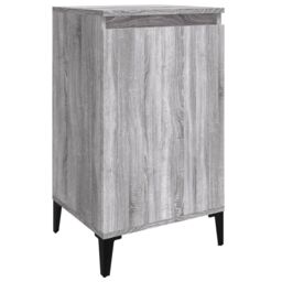 Berkfield Home Bedside Cabinet Grey Sonoma 40x35x70 cm Engineered Wood - Size: 40 x 35 x 70 cm - thumbnail 2