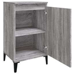 Berkfield Home Bedside Cabinet Grey Sonoma 40x35x70 cm Engineered Wood - Size: 40 x 35 x 70 cm - thumbnail 6