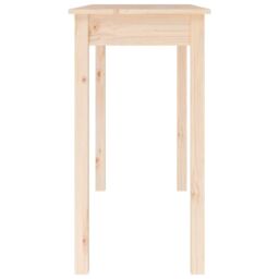 Berkfield Home Console Table 110x40x75 cm Solid Wood Pine in Brown - Size: 110 x 40 x 75 cm - thumbnail 6