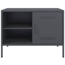 Berkfield Home TV Cabinet Anthracite 68x39x50.5 cm Steel in Dark Grey - thumbnail 6