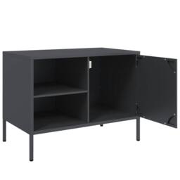 Berkfield Home TV Cabinet Anthracite 68x39x50.5 cm Steel in Dark Grey - thumbnail 9