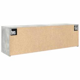 Berkfield Home Decorative Bathroom Wall Cabinet Concrete Grey 100x25x30 cm Engin - Size: 100 x 25 x 30 cm - thumbnail 8