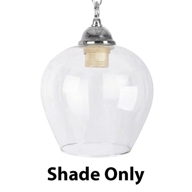 ValueLights Lewis Clear Ceiling Pendant Shade - image 1