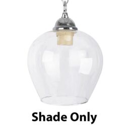 ValueLights Lewis Clear Ceiling Pendant Shade - thumbnail 1