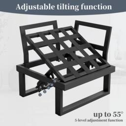 Direct Wicker 5-6 Seater Garden Lounge Set with Reclining & Adjustable Seating in Grey - Size: 6 Person - thumbnail 3
