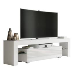 Creative Furniture Aria TV Unit 160cm - White with Gloss Doors - thumbnail 3