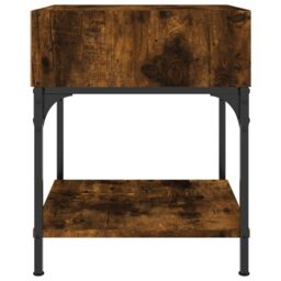 Berkfield Home Bedside Table Smoked Oak 40x41x50 cm Engineered Wood in Brown - Size: 40 x 41 x 50 cm - thumbnail 5